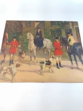Art | Vintage English Fox Hunt Prints Pair Of Classic Equestrian ...